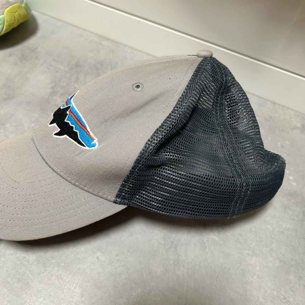 PATAGONIA - Fitz Roy Trout Trucker Hat - Adjustable - Drifter Gray - Picture 2 of 4